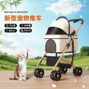寵物推車寵物外出小推車渴分離狗狗貓推車分離式輕便渴摺疊勇榀