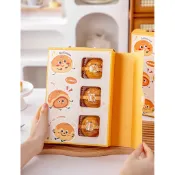 新款卡通蛋黃酥禮盒、高檔月餅六入、四入禮盒。