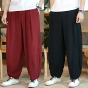 吉宅良品 新品熱賣長褲子大碼居士服春夏新款棉麻男裝哈倫休閑燈籠褲中國風