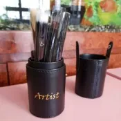 Artist 皮革圓筒刷具組(12支) 彩妝筆 化妝 彩妝刷