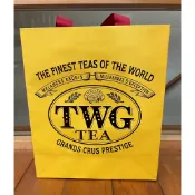 全新  新加坡 TWG 精品紙袋 茶葉禮品袋 厚磅雙面Logo 精緻品牌袋