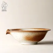 九土手工粗陶鴨嘴片口大湯碗創意復古家用陶瓷餐具日式鴨嘴片口麵碗食器碗公泡麵碗粥品碗沙拉碗拉麵碗鍋燒麵碗湯碗CJR0444
