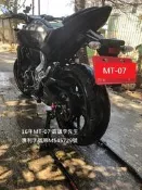 黑色強化版U勾型重機駐車架~掛勾+L板+駐車球只要2980元送鍊條刷=免運還可貨到付款~ 16年 MT-07實照