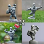 【台北出貨 精選禮物】摩艾石像擺件 健美肌肉先生 足球主題公仔 美式趣味搞怪 家居桌面裝飾 魚缸造景創意擺飾 趣玩量販館