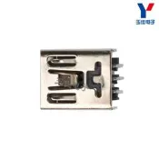 5PIN 直插 5腳 90度彎角 MINI USB連接器 MICROUSB 5PIN