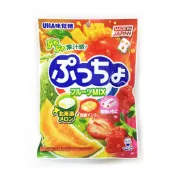 UHA味覺糖 日本名產水果普超軟糖 - 哈密瓜&草莓&芒果 90g
