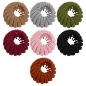 (店+)【COLOR ME】復古絨面鳥巢髮圈 (鳥巢髮圈 盤髮器 馬尾扣 髮圈 懶人髮夾 伸縮抓夾 頭髮固定 頭髮固定)