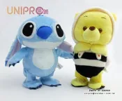 【UNIPRO】迪士尼 星際寶貝 Q版 史迪奇 蜜蜂維尼 動錄音娃娃 玩偶 布偶 錄音玩具 告白玩具 正版授權
