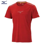 美津濃 MIZUNO 男款路跑短袖T恤   J2TA000363 (椒紅)