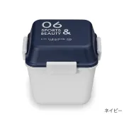 《齊洛瓦鄉村風雜貨》日本zakka雜貨 簡約風合成漆器便當盒 雙層正方型四邊扣密閉便當盒附保冷劑 飯盒 野餐盒 06號