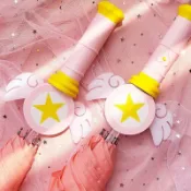 ⭐台灣出貨 隔曰達⭐ 美少女戰士雨傘 雨傘 晴雨傘 可愛少女雨傘 發光炫酷魔法手杖雨傘 仙女棒變身 小櫻二代三色雨傘