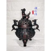 順心坊 天狗爐 香案擺設 淨香爐 銅爐 淨爐 薰香爐 神明用品 新版 宴王用品 擺宴 祝壽 做醮 祭神 拜拜 祀宴