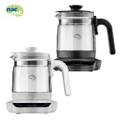 nac nac 多功能溫控調乳器｜泡奶調乳器．煮水加熱器．溫控熱水壺．泡牛奶．泡咖啡．煮水．泡茶玻璃壺