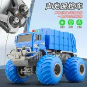 全球選品1館 生活百貨 兒童大號遙控模擬環衛垃圾車工程車玩具消防車聲光音效禮盒裝