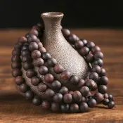 【MoonDy】降真香手串 佛珠手鍊 108顆念珠 8MM圓珠多圈手鍊 百搭飾品