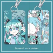❁☫♝【台灣出貨】卡通卡套 動漫卡套 初音未來動漫學生滑蓋卡套飯卡公交卡身份證件保護套門禁校園卡 捷運悠遊一卡通