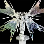 [需預約］（完成品）長龍 鋼彈 SEED DESTINY MGEX電鍍 暮光白 光翼版 攻擊自由鋼彈 攻自 鍍膜 陶瓷