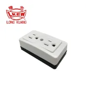 【LKEW 隆光】LK3214K H型附接地二聯明插座 15A 125V