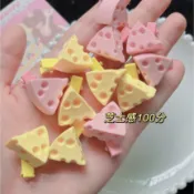 仿真起司芝士髮夾(台灣現貨快速出貨)迷你食物髮夾_惡搞髮夾_地獄禮物_起司髮夾_芝士髮夾_乳酪髮夾!!不可食用!!