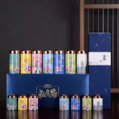 全球選品1館 生活百貨 德化陶瓷琺瑯彩茶葉罐密封罐小號可攜式儲存罐復古中式小茶倉