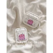 韓系塗鴉蛋糕貓咪適用於蘋果耳機保護套airpods4無線藍牙耳機殼三四airpodpro2二代ipod耳機盒airpod