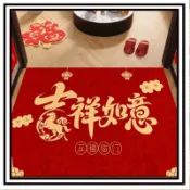 🔥限時下殺🔥【新年好物】硅藻馬年地墊入戶門墊2026春節紅色喜慶腳墊大門口墊衛生間吸水墊加厚進門地墊入戶門墊紅色喜慶