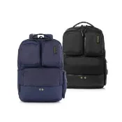 【AMERICAN TOURISTER 美國旅行者】ZORK 2.0 減壓輕量多口袋筆電後背包/雙肩包/電腦包14吋(多色可選)