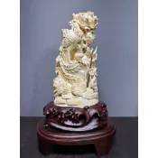 【阿一藝品】奇珍異寶 冰料【猛獁雕件】牙雕 猛瑪象牙 非保育類 印章 龍牌 手珠 質地堅實細密 色澤柔潤光滑 T23