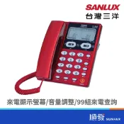 SANLUX 台灣三洋 TEL-868 雙外線 雙螢幕 有線電話 不挑色