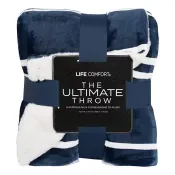 【Costco好市多】Life Comfort 厚絨保暖隨意毯 152公分 X 177公分 Life Comfort Ultimate Throw 152 cm X 177 cm