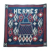【Hermes 愛馬仕 】Kelly en Perles大方巾/領巾-65X65cm