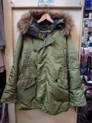 ALPHA廠軍綠色N-3B PARKA~L號~狀況九成新 ，M65 ,m51,mod可參考