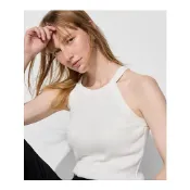全新｜UNIQLO女裝繞頸削肩BRA TOP坦克背心 白色M