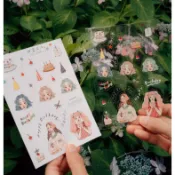 【森肆】轉印貼紙 ~ 甜蜜生活工作室 生日快樂 甜蜜祝福 割型貼紙 兩張一組