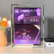 首單特價~ 林俊傑演唱會明星週邊水晶相框粉絲應援照片桌麵擺臺朋友閨蜜禮物