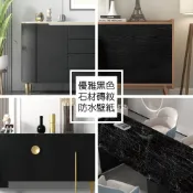 Wall Art 台中門市現貨 黑色系 壁貼 磨砂 木紋 大理石 金屬 防水壁布 壁貼牆紙牆貼 客廳電視牆