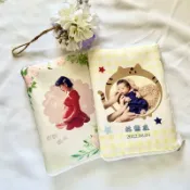 A5書衣拉鍊款 寶寶手冊套 媽媽手冊套 彌月禮 書套 文學/輕小說/筆記本套/布書套／護照夾_贈品禮物