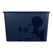 76尚宏 【領券滿額折100】 日本製mickey mouse米奇方形塑膠拿蓋收納箱/玩具箱/衣物箱 17L (L)