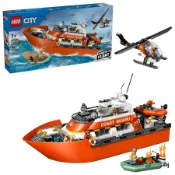 LEGO樂高積木/ CITY/ 60504/ 海岸巡防隊救援船和直升機 eslite誠品