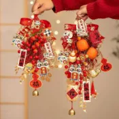 優選上新⭐2025新年裝飾品門掛蛇年春節柿子掛飾過年喜慶掛件入戶門氛圍布置
