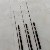 【八萬+實拍】近海船釣竿慢搖竿海釣筏竿船釣實心杆稍100號船竿/1.55/1.7/1.9【免運】