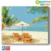 (店+)【Manto】台灣製DIY數字油畫-海天一色 超取專用大小