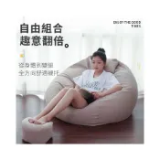 (店+)免運 懶人沙發 無印風懶人沙發 懶骨頭 棉麻單人小沙發 榻榻米沙發 舒適 豆包懶人沙發椅 懶人沙發豆袋 小清新沙發椅壹品