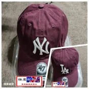 〈極度絕對〉 47 Brand 軟版老帽  CLEAN UP  MLB  NY LA 深酒紅 美國限定 老帽 棒球帽