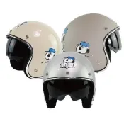 史努比SNOOPY&歐拉夫OLAF墨鏡騎士帽 成人款 3/4半罩式安全帽(正版授權)