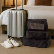 【UDiLiFE】輕旅 衣物雙拉鍊壓縮包 多尺寸任選 旅行居家兩用收納包 壓縮空間 行李收納袋 旅行收納包 壓縮袋