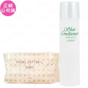 ALBION 艾倫比亞 健康化妝水(55ml)(效期至2028.10)+按摩化妝棉(120枚入)(公司貨)