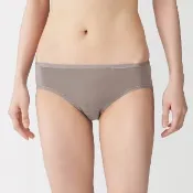 【MUJI 無印良品】女彈性低腰短版內褲(灰白/深灰/黑色/淺粉/黃橘/摩卡棕)