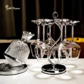 全球選品1館 生活百貨 歐式輕奢高檔紅酒杯套裝醒酒器水晶勃艮第高腳杯葡萄酒杯家用套裝