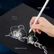 🔥廠家直發🔥高光筆手繪繪畵白色畵畵筆記號筆油漆筆手賬黑卡專用美術白色的筆